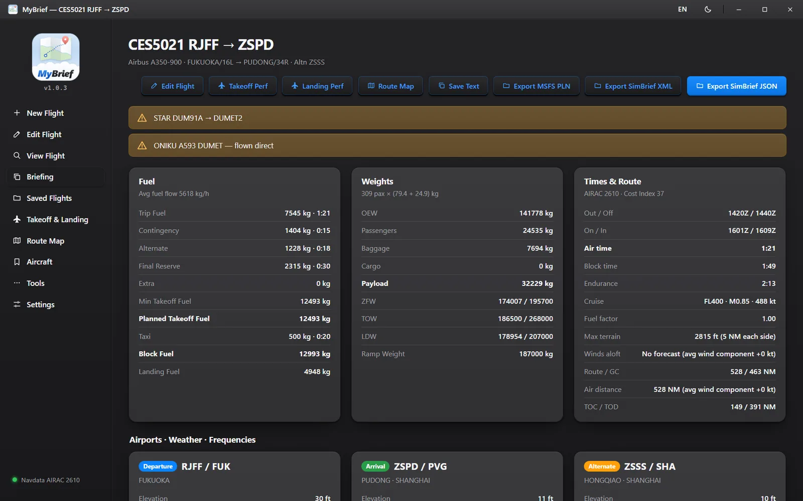 Ms Works Database MyBrief | Offline flight dispatch & OFP planner for Microsoft Flight ...